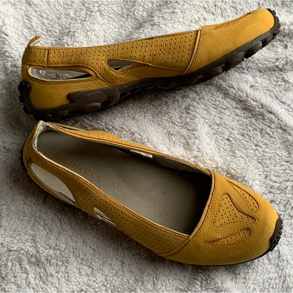 Merrell Oceania Sunflower Suede Hiking Shoes sz 8 - Picture 2 of 6